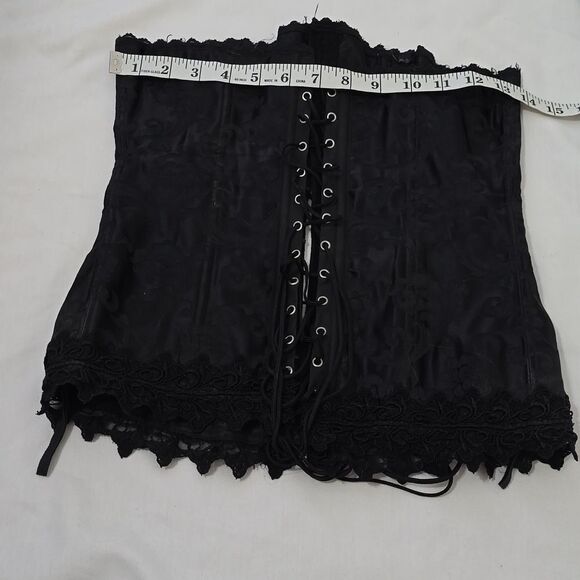 FREDERICKS OF HOLLYWOOD LACE/BROCADE CORSET SZ 34 - Picture 4 of 5